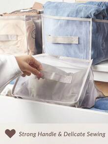 Bộ 3 ngăn kéo có lưới thoáng khí đựng tất/đồ lót/áo ngực, gồm 2 ngăn đựng áo ngực và 1 ngăn đựng tất - Xám - Xem 6