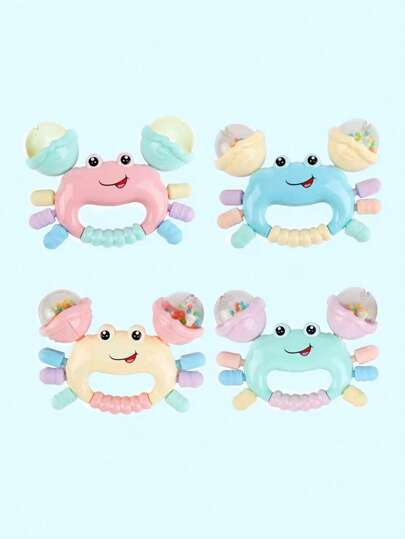 1入組螃蟹設計隨機寵物聲音玩具狗和貓互動