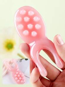 Resin Nose Massager, 1pc Trigger Point Gua Sha Board, Massage Tool For Face Nose Head Hand Ear - Pink - View 3