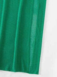 高開叉沙灘纏腰式半身裙 - 綠色 - 查看 8