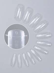 Nail Supplies Salon 120Pcs/Box Professional Plastic Artificial False Soft Gel Clear Acrylic Fake Nails Tips Model Extension Kit - Clear - View 4