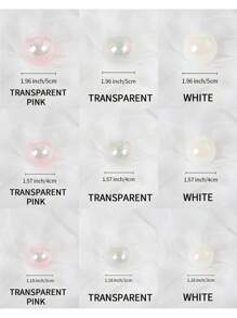 10入組/套3cm塑膠球現代球裝飾物適合派對 - 粉色 - 查看 3