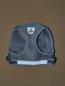 1 Miếng Phong cách mới Thú cưng Áo vest Kiểu Xích chó Với Phản chiếu Ngực & Trở lại Dây đeo , Thích hợp Đối với Teddy Và ( Sản phẩm Là Nhỏ bé In Kích thước , Đến Chọn 1-2 Kích thước Đối với ) - Xám - Xem 7