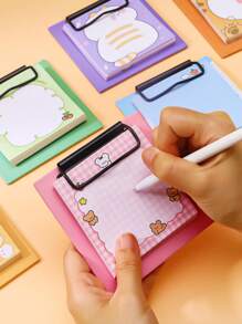 1 Paquete De 30 Libretas De Notas Con Patrones De Dibujos Animados - Rosa - Ver 2