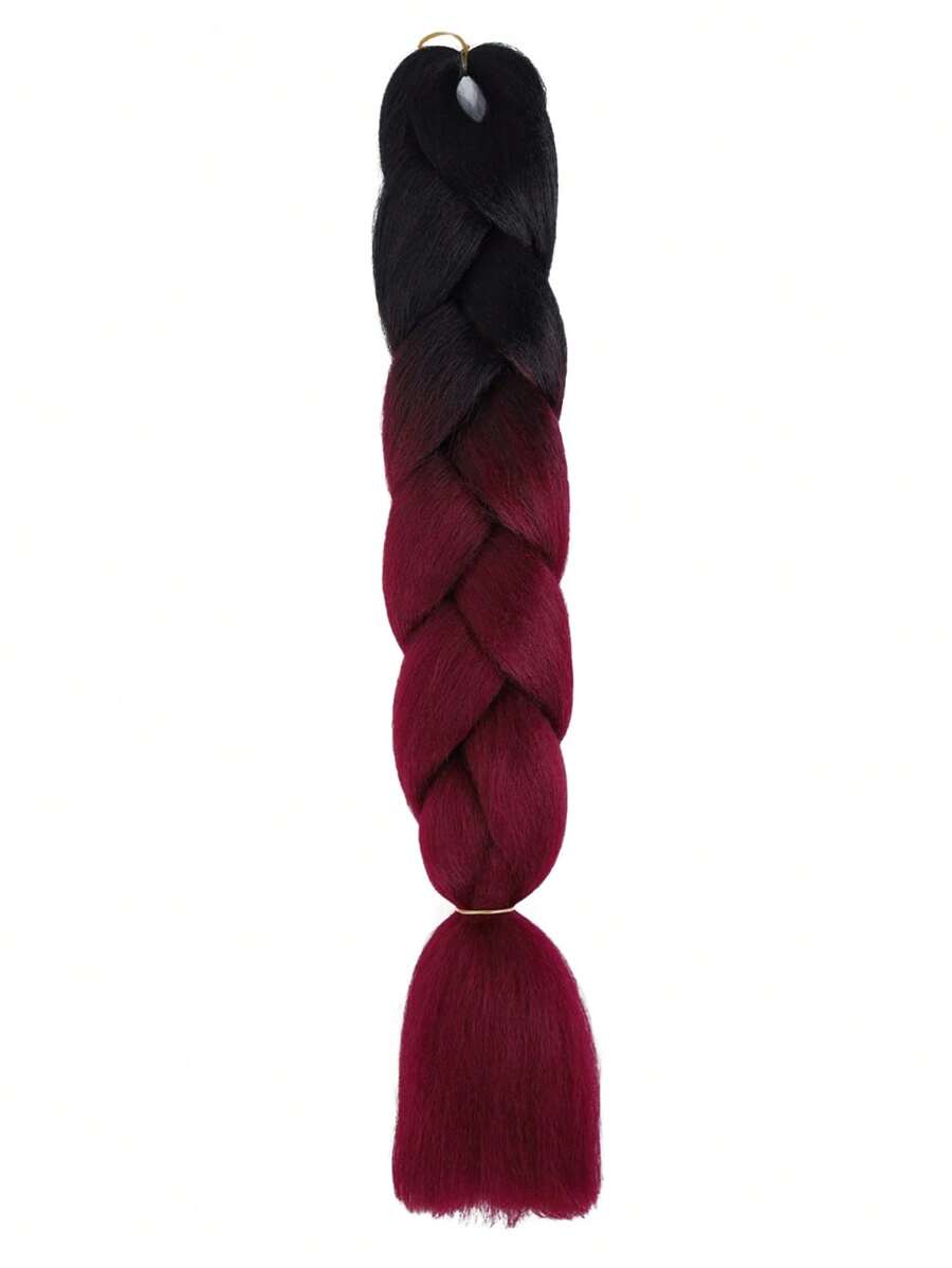 Ombre Jumbo Braiding Hair Extensions 24 Inch High Temperature Synthetic Fiber Hair Extensions For Box Braids Braiding Hair - Multicolor - View 1