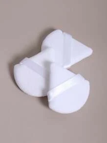 Soft Triangle Powder Face Powder For Loose Powder, Mineral Powder, Body Powder, Cosmetic Velvet, Foundation, Beauty And Makeup Puffs - White - View 4
