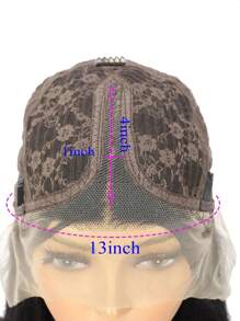 卷波浪波波頭13X4X1T型蕾絲假髮短卷假髮頭髮替代品假髮適合女士顏色 - S4/27 - 查看 8