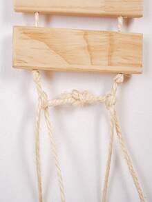 1pc Wooden Cat Climbing Toy For Cat For Play - Apricot - View 3