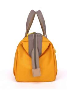 Bebé Bolsa de pañales con estampado de letra & con patrón de oso - Amarillo - Ver 8