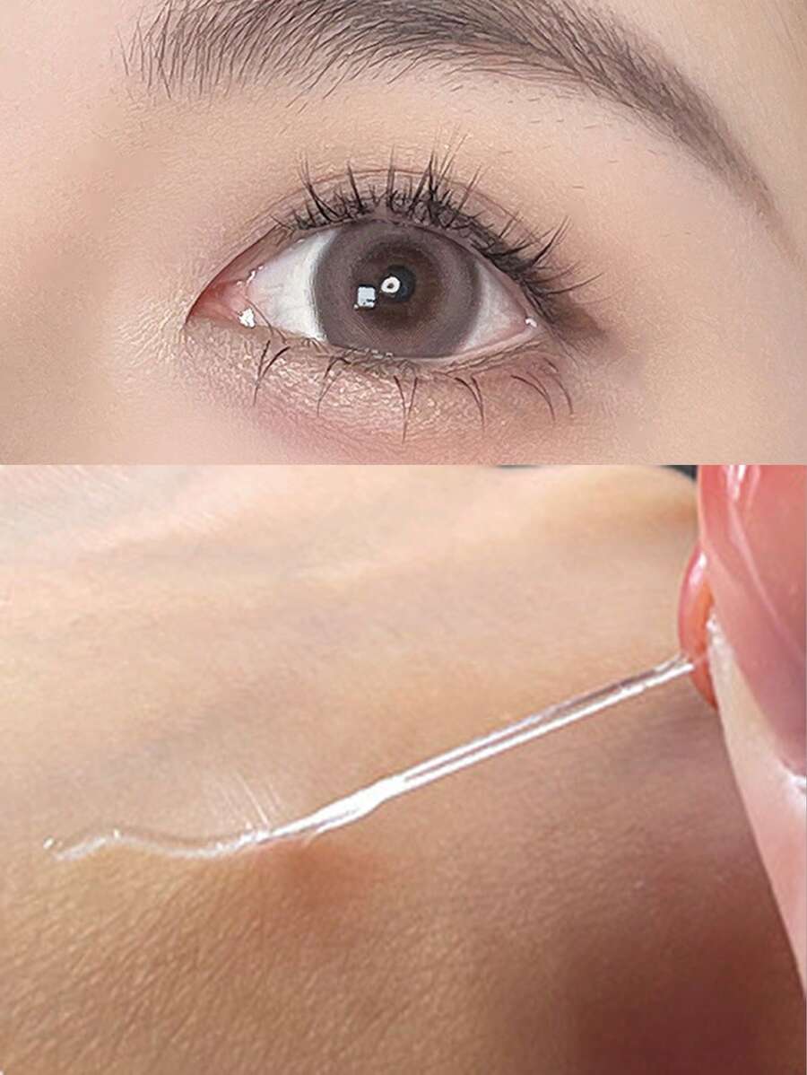 False Eyelashes Self-Adhesive Strip, 10pcs Transparent Quick-Stick Waterproof Reusable Eyelashes Tool - Clear - View 1