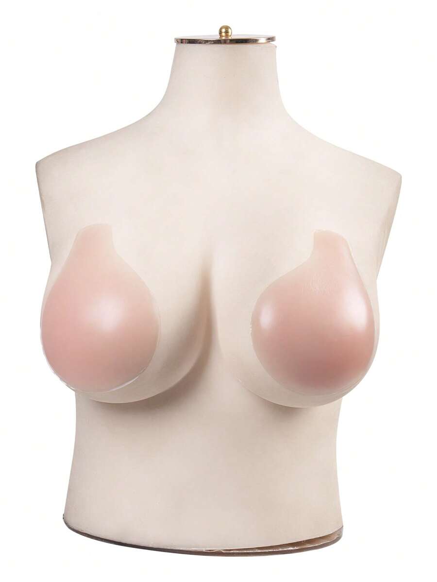 Talla grande 1 par Cubierta de pezón de silicona - Rosa - Ver 1