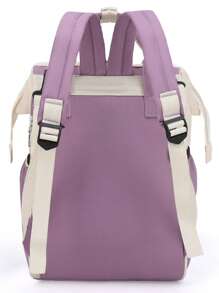 Bebé Mochila bolsa de pañal con estampado de letra - Multicolor - Ver 3