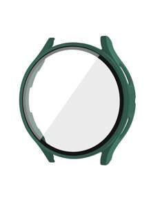 Vỏ mờ 2 trong 1 PC & Phim bảo vệ màn hình Tương thích với Samsung Galaxy Watch 4/5 - màu xanh lá - Xem 2