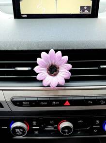 Trang trí hoa trang trí cửa gió ô tô - Màu tím hoa cà - Xem 1