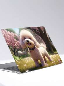 2 piezas Funda con estampado de perro de dibujos animados transparente compatible con Macbook Air - Multicolor - Ver 2