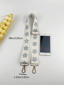 Adjustable Bag Strap Flower Pattern Replacement Strap For Shoulder Bag Crossbody Bag - Multicolor - View 7