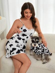 PETSIN 1入組奶牛圖案寵物襯衫適用於狗狗和貓適合夏天 - 彩色 - 查看 6