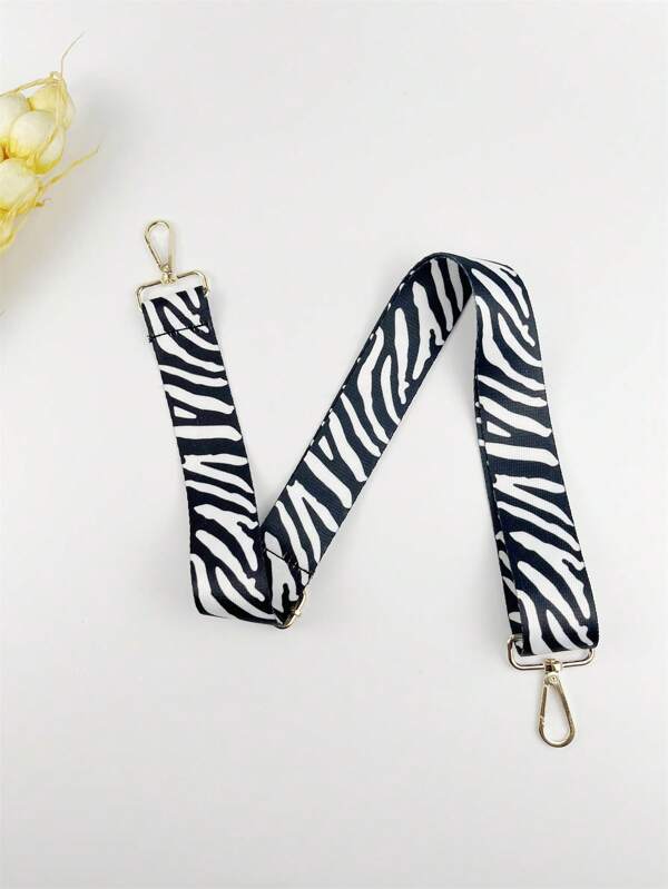 Adjustable Bag Strap Zebra Print Replacement Strap For Shoulder Bag