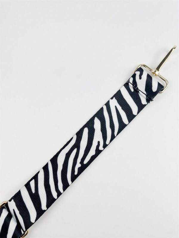 Adjustable Bag Strap Zebra Print Replacement Strap For Shoulder Bag
