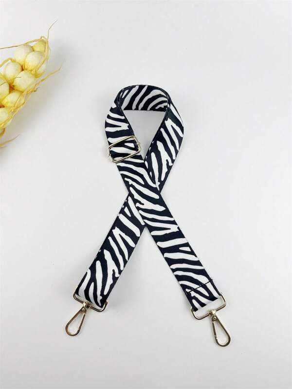 Adjustable Bag Strap Zebra Print Replacement Strap For Shoulder Bag