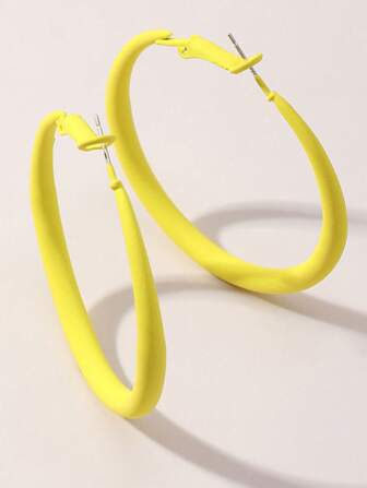 Orecchini circolari minimalista
