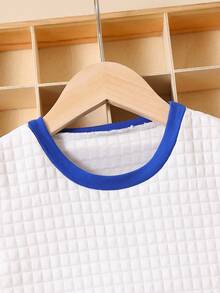 SHEIN 小男童滾邊T恤