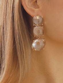 Mydear Hoa tai thả hình học - trắng - Xem 6