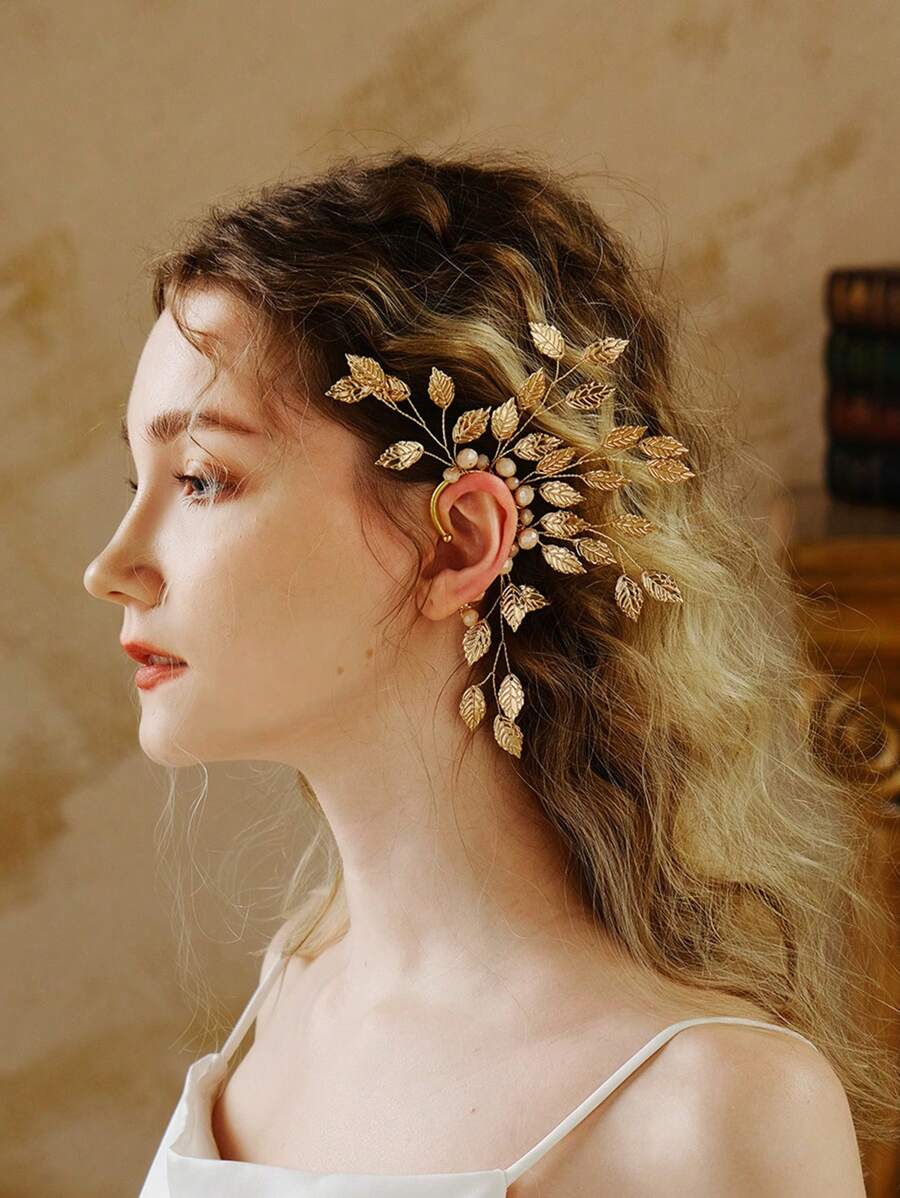 Nhân Tạo Pha Lê Trang Trí Không Xỏ Tai Quấn Tai Đơn Giản Và Đa Năng Quấn Tai Mặt Dây Chuyền