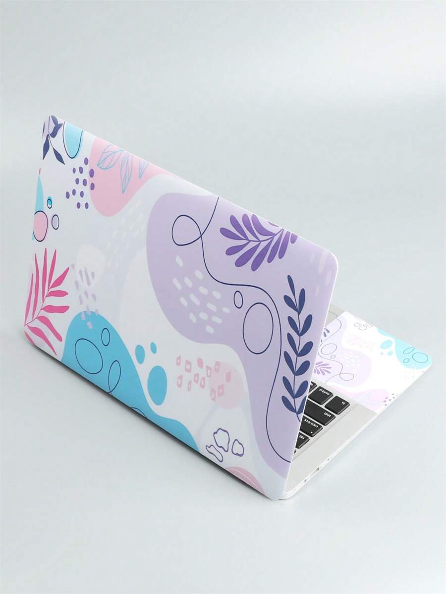 1set 15 Inch Leaf Pattern PVC Laptop Protective Sticker
