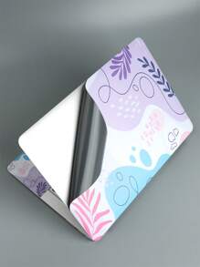 1set 15 Inch Leaf Pattern PVC Laptop Protective Sticker