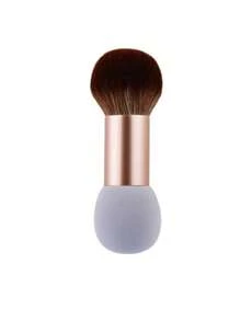 1pc Double-Ended Concealer Brush, Mini Powder & Blush Brush, Foundation Sponge Brush Makeup Tool - Gold - View 2