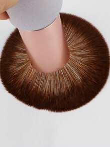 1pc Double-Ended Concealer Brush, Mini Powder & Blush Brush, Foundation Sponge Brush Makeup Tool - Gold - View 5