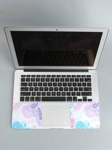 1set 15 Inch Leaf Pattern PVC Laptop Protective Sticker
