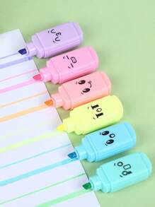 6pcs Mixed Color Highlighter Pen