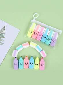 6pcs Mixed Color Highlighter Pen