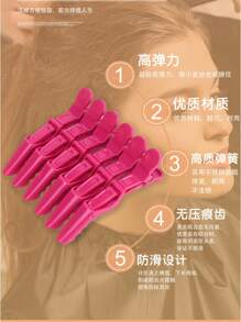 Salon Hairdressing Sliced Crocodile Clips 6 Abs Material Fashionable Crocodile Shape Hair Clips Barber Shop, Hair Tools, Hair Products And Accessories For Barber Salon Beauty Back To School, Travel Holiday Essentials, Hair Accessories For Women, Slick Back Brush, Hair Dryer, Hair, Barber, Edge Brush, Styling Brush, Hair Dryer, Hair Stuff