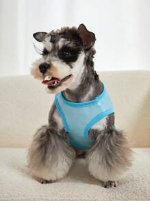 PETSIN 1入組卡通青蛙圖案寵物背心適用於狗狗和貓適合夏天 - 彩色 - 查看 6