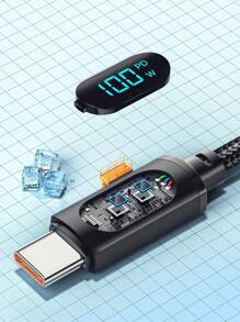 Essager PD 100W USB Type-C 转 USB C 7A 快速充电数据线 兼容 16、16 Pro Max、15、15 Plus、15 Pro、15 Pro Max，兼容小米，兼容 OnePlus Type C 锌合金 Nan - 黑色 - 查看 5