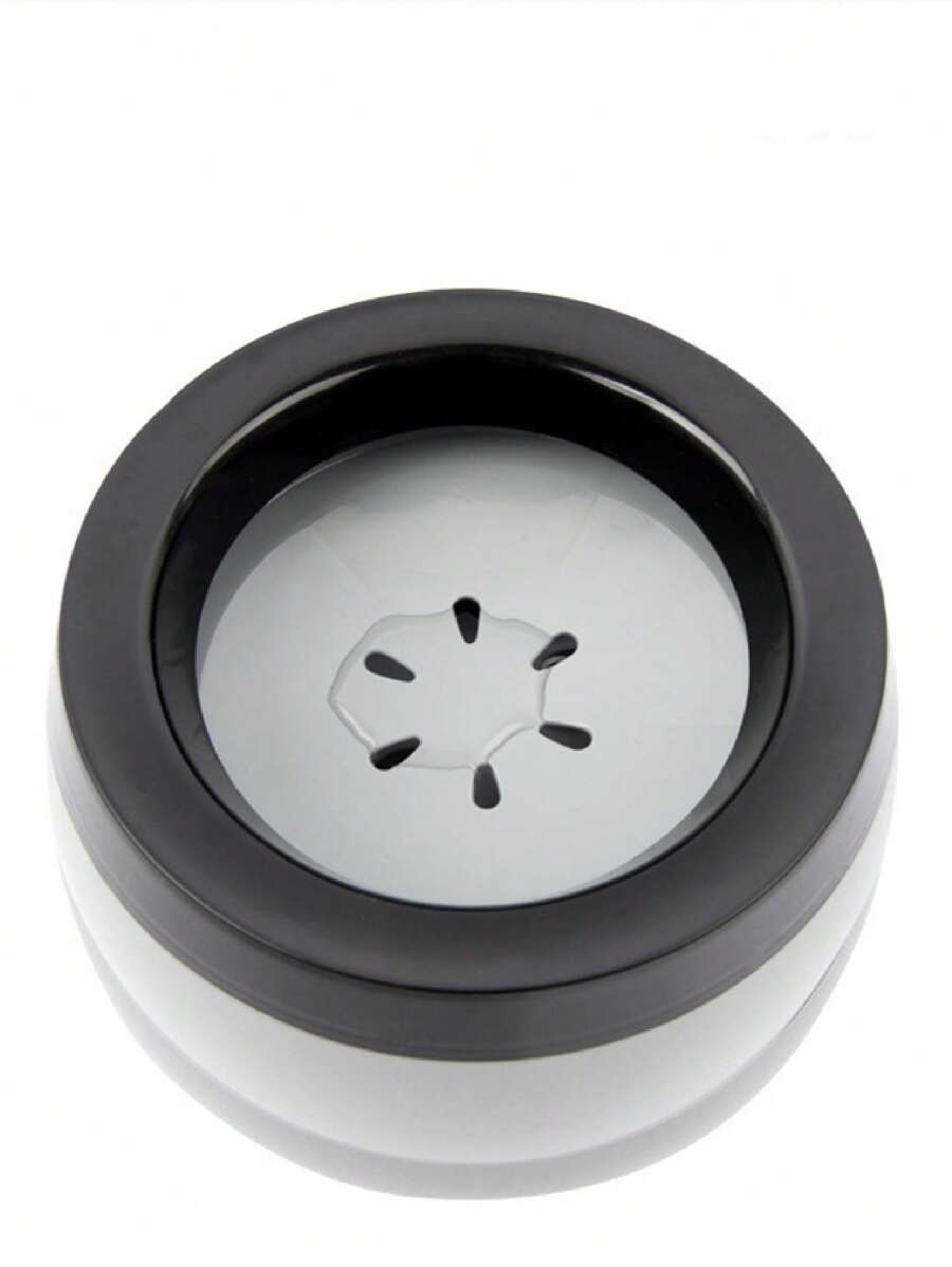 1pc Two Tone Pet Travel Bowl - Light Grey - View 1