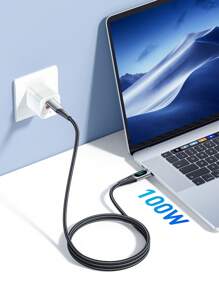 Essager USB Type C 转 USB C 数据线 100W/5A PD 快速充电线 兼容 Macbook // Type-C USBC 数据线 - 黑色 - 查看 5