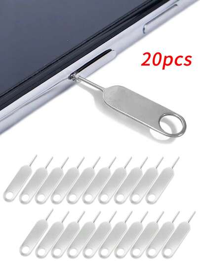 20 Stücke Aluminiumlegierung SIM Karte Entfernungswerkzeug Tablett Auswerfen Sicherheitsnadel Nadel Schlüssel Entferner für Handy