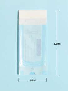 10入組美甲工具一次性消毒袋和帶砂條儲物袋鋼製推桿