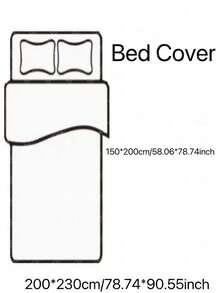 1pc Solid Color Soft Quilt, Modern Fabric Comfortable Bedspread For Bedroom, Summer - Multicolor - View 2