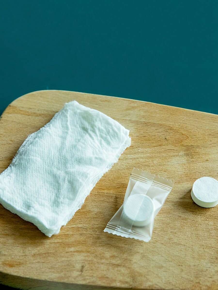 50pcs Disposable Face Towel - White - View 1