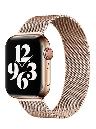 1pc Unisex Milanese Stainless Steel Magnetic Mesh Watch Band, Compatible With Apple Watch S10 46mm 42mm 44mm 40mm 45mm 41mm 38mm Ultra 2 49mm, Luxury Metal Strap, Fits Series 11 10 9 8 7 SE 6 5 4 3, Women Gift