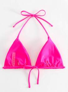 Swim Basics Top bikini triángulo halter