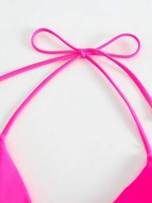 Swim Basics Top bikini triángulo halter
