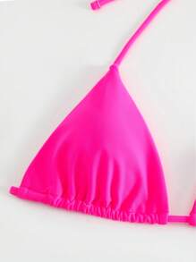 Swim Basics Top bikini triángulo halter