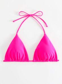 Swim Basics Top bikini triángulo halter
