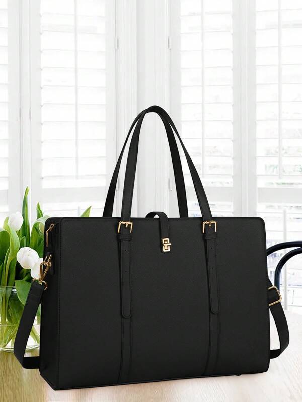Large Shoulder Tote Bag Water Resistant Adjustable-Strap High-Capacity PU For Teen Girls Women College Students, White-Collar Perfect For School, College, Commute, Back To School Suitable For Teen Girls Women College Students, Rookies & White-Collar Workers, Perfect For Back To School, College, Middle School, High School, Work, Business, Commute, Business Casual Woman Bag Perfect For Office Business And Work, Work Bag Women, Ideal For Everyday Elegance & Special Occasions